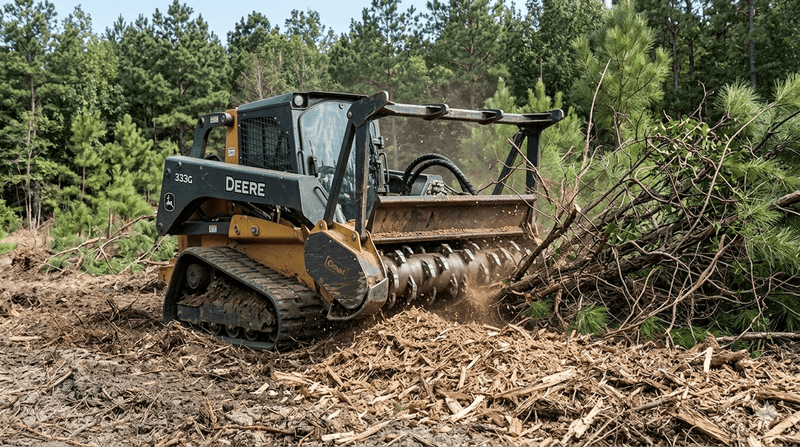Forestry mulching in Emanuel County, GA