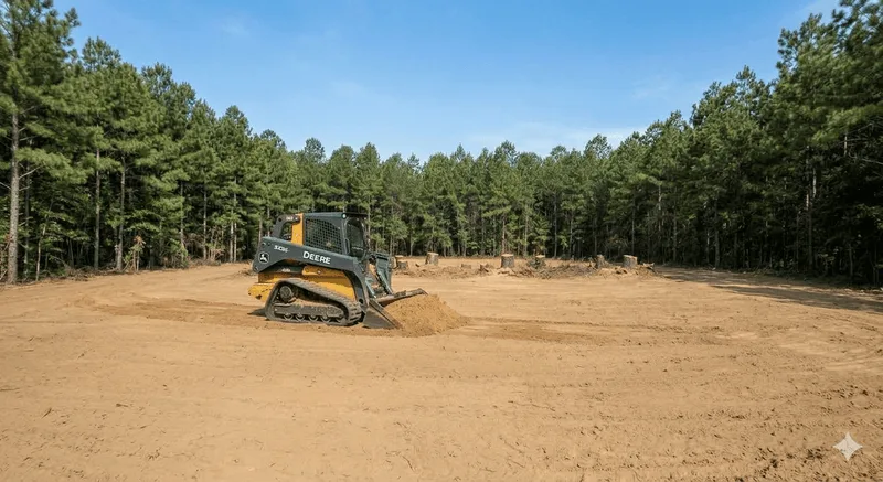 Site preparation in Emanuel County, GA